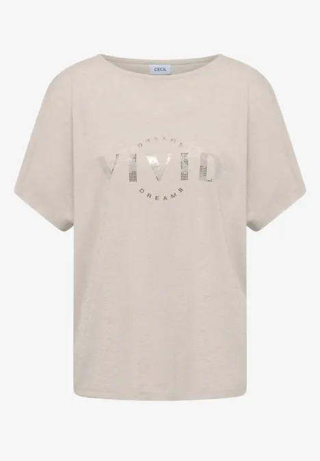 Chemise dropped shoulder aspect lin macadamia beige