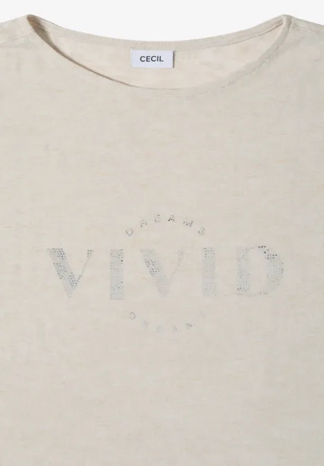 Chemise dropped shoulder aspect lin macadamia beige