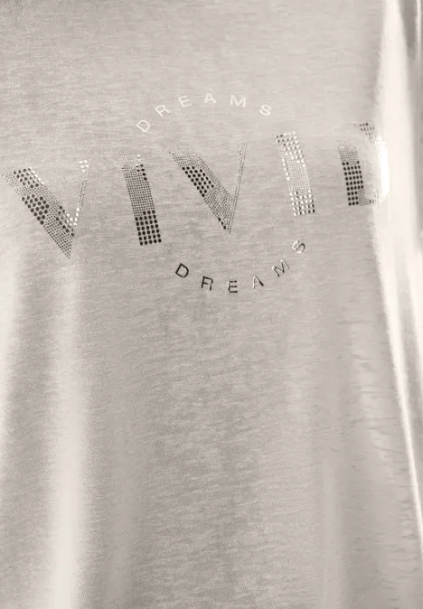 Chemise dropped shoulder aspect lin macadamia beige