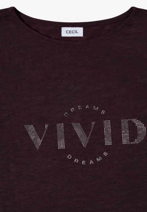 Dropped Shoulder Shirt in Leinen-Optik rich burgundy Dropped Shoulder Shirt in Leinen-Optik rich burgundy