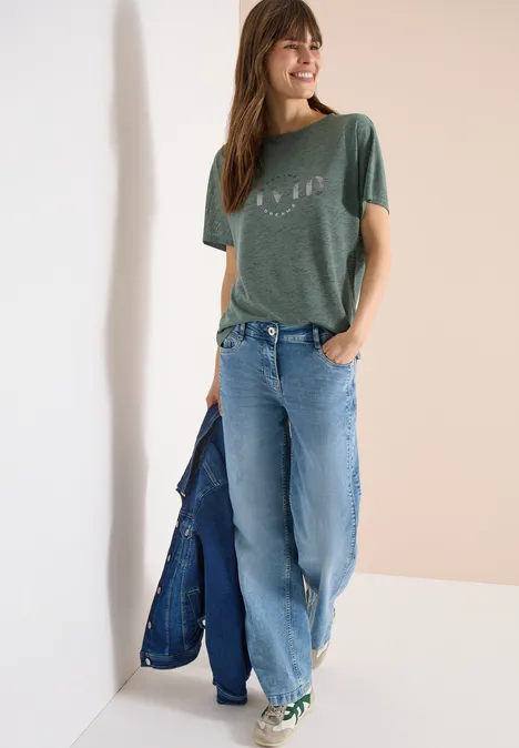 Dropped Shoulder Shirt in Leinen-Optik just khaki Dropped Shoulder Shirt in Leinen-Optik just khaki