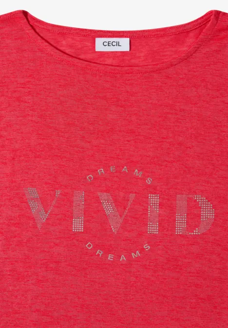 Dropped Shoulder Shirt in Leinen-Optik fresh red Dropped Shoulder Shirt in Leinen-Optik fresh red