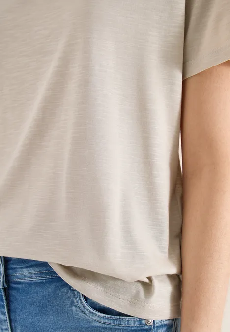 T-shirt basique à col rond en pack de 2 grain beige/black