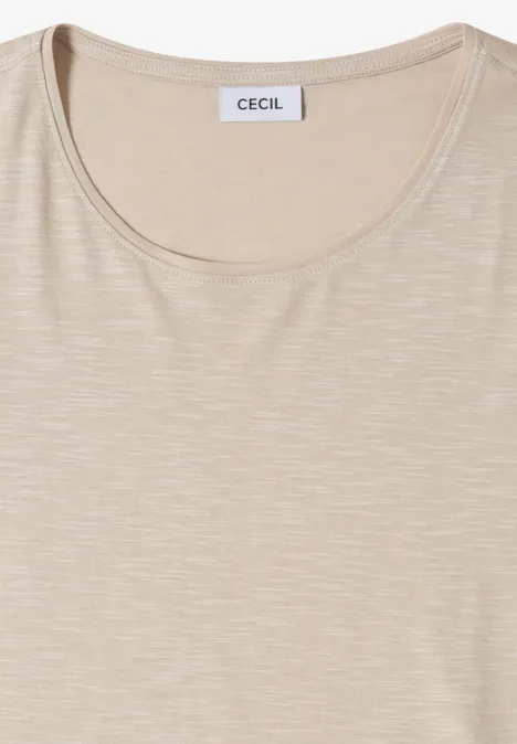 T-shirt basique à col rond en pack de 2 grain beige/juicy lime