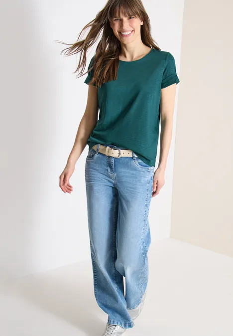 T-shirt basique à col rond en pack de 2 jungle green/universal blue