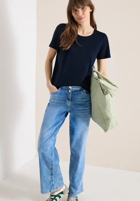 T-shirt basique à col rond en pack de 2 sweet grape red/universal blue