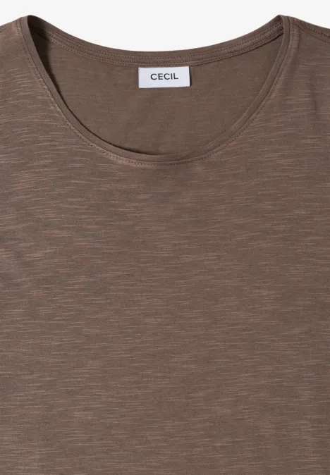 Basic Shirt met ronde hals in een 2-pack urban taupe/white