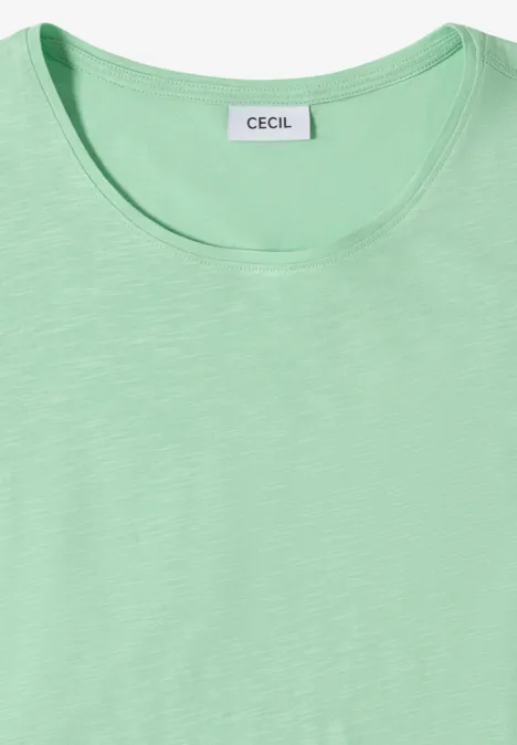 Basic Shirt met ronde hals in een 2-pack khaki/juicy lime