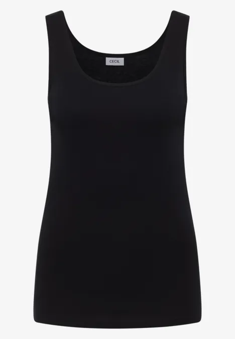 Basic Top mit Rundhals im 2er-Pack black/black