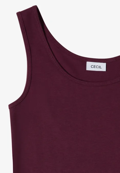 Basic Top mit Rundhals im 2er-Pack sweet grape red/universal blue