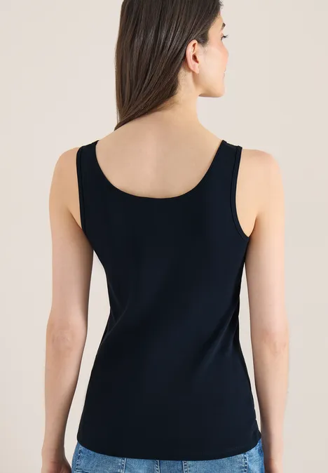 Basic Top mit Rundhals im 2er-Pack universal blue/universal blue