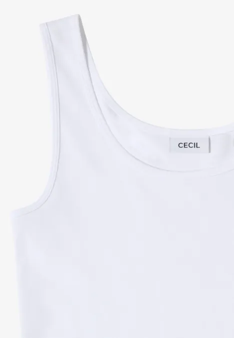 Basic top met ronde hals in een 2-pack urban taupe/white