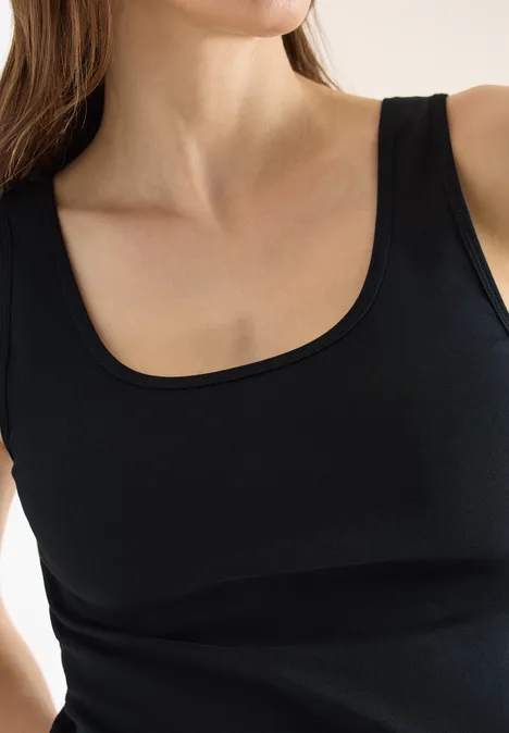 Basic Top mit Rundhals im 2er-Pack universal blue/light sky blue