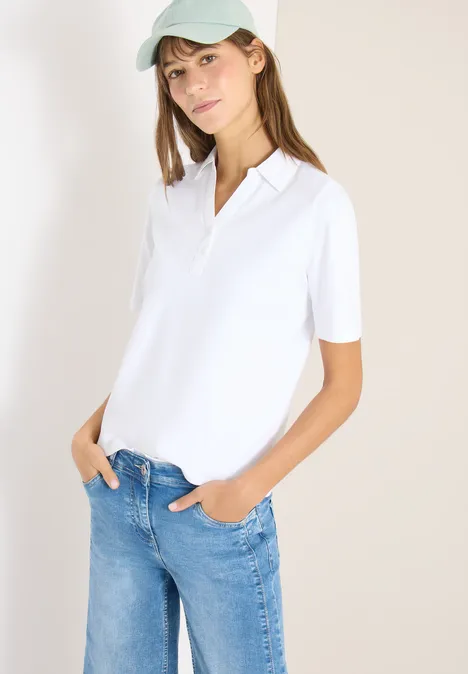 Koszulka Polo Basic z krótkim rękawem White