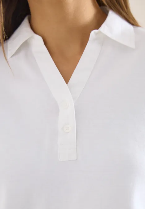 Koszulka Polo Basic z krótkim rękawem White