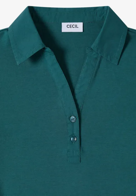 Basis polo met korte mouwen jungle green