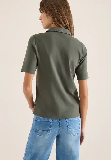 Koszulka Polo Basic z krótkim rękawem khaki