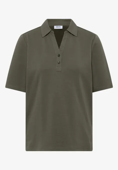 Koszulka Polo Basic z krótkim rękawem khaki