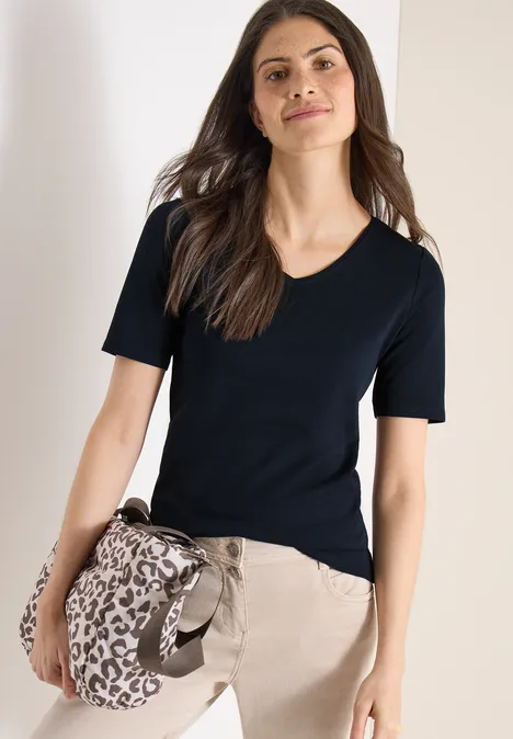 T-shirt basique en coton universal blue