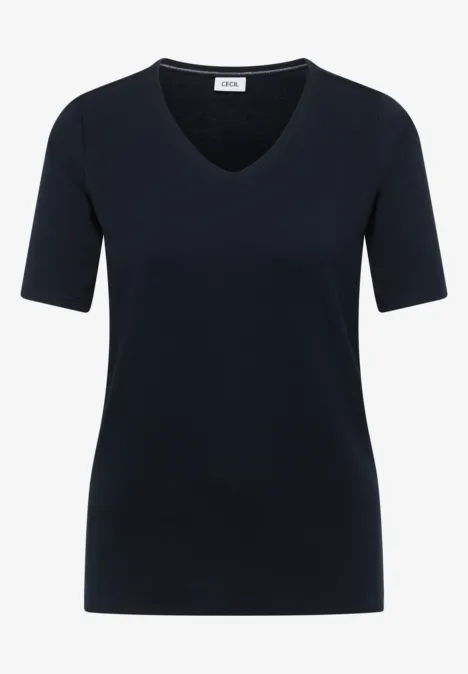 T-shirt basique en coton universal blue