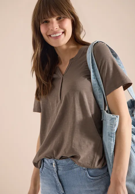 Basic Shirt im Tunika-Look urban taupe Basic Shirt im Tunika-Look urban taupe