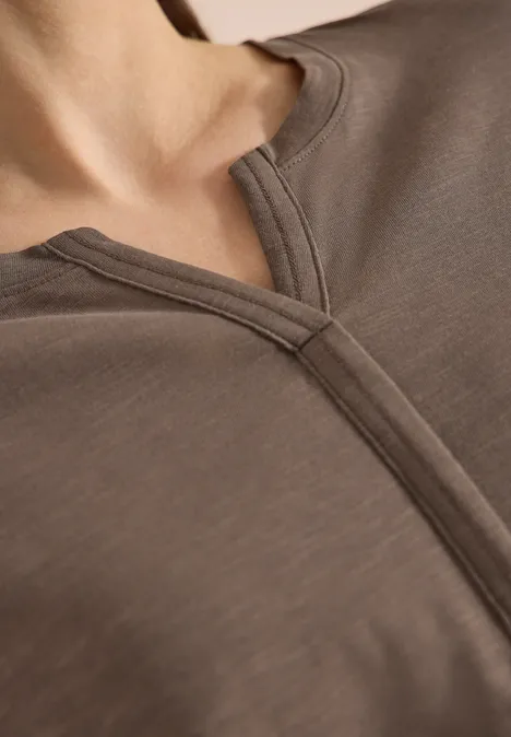 Basic Shirt im Tunika-Look urban taupe Basic Shirt im Tunika-Look urban taupe