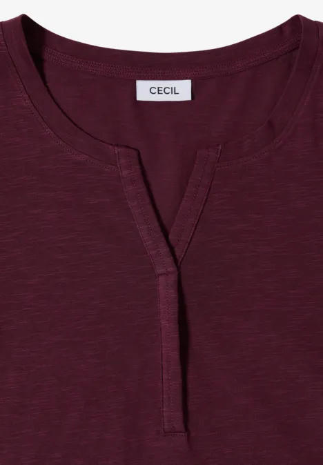 T-shirt de base au look tunique sweet grape red