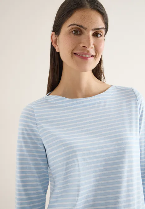 Gestreiftes Shirt light sky blue Gestreiftes Shirt light sky blue