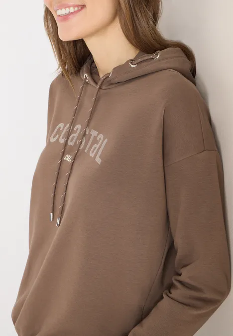 Hoodie avec broderie urban taupe Hoodie avec broderie urban taupe
