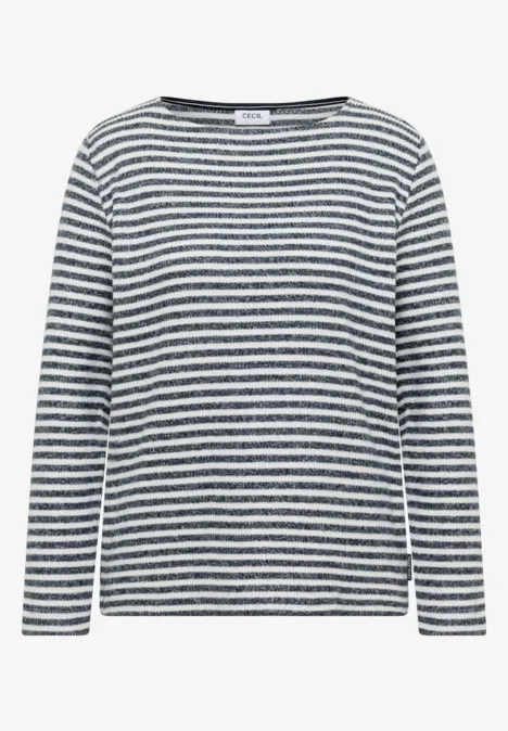 T-shirt à rayures universal blue melange