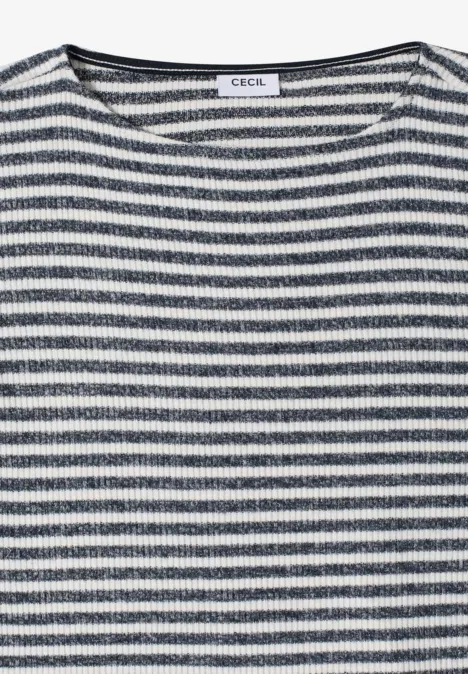 T-shirt à rayures universal blue melange