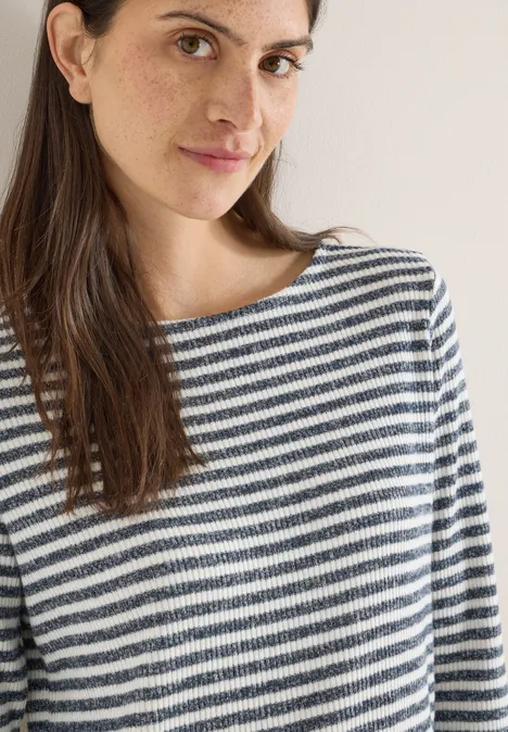 T-shirt à rayures universal blue melange