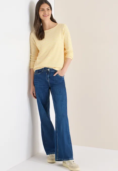 Koszula w paski iced yellow melange