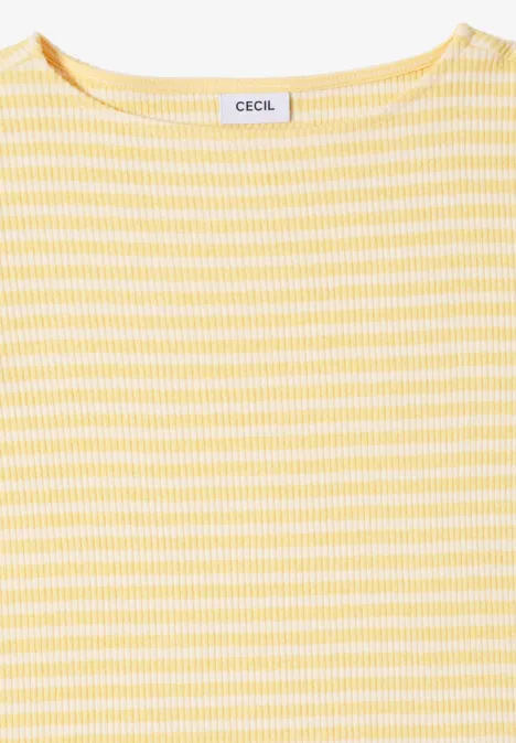 Koszula w paski iced yellow melange