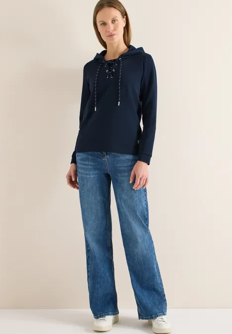 Bluza Hoodie ze sznurkami universal blue