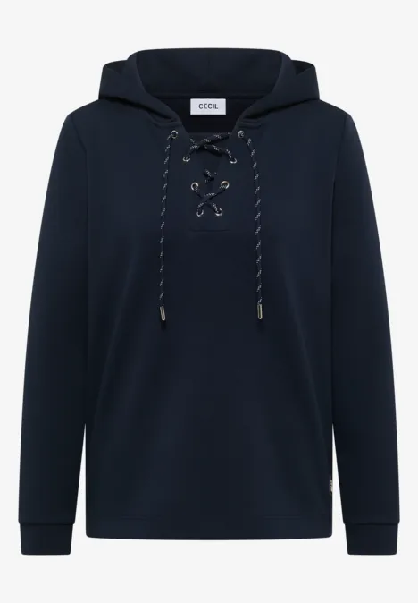 Bluza Hoodie ze sznurkami universal blue