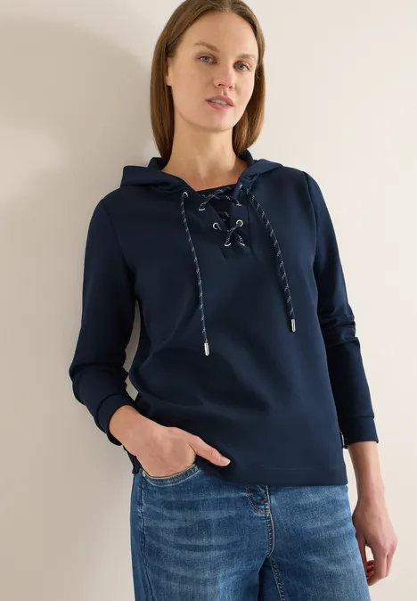 Bluza Hoodie ze sznurkami universal blue