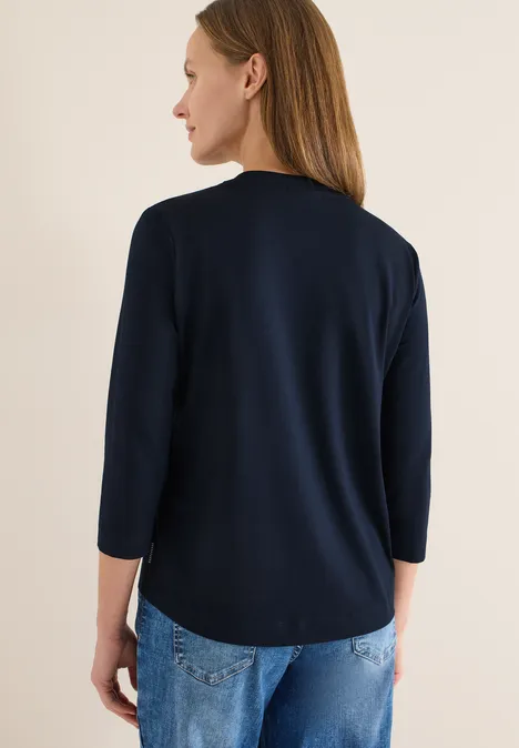 T-Shirt mit Frontprint universal blue T-Shirt mit Frontprint universal blue