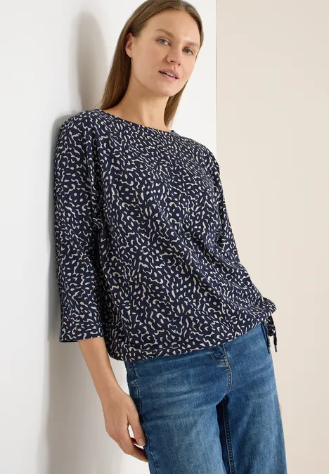 Shirt mit Minimal Print universal blue Shirt mit Minimal Print universal blue