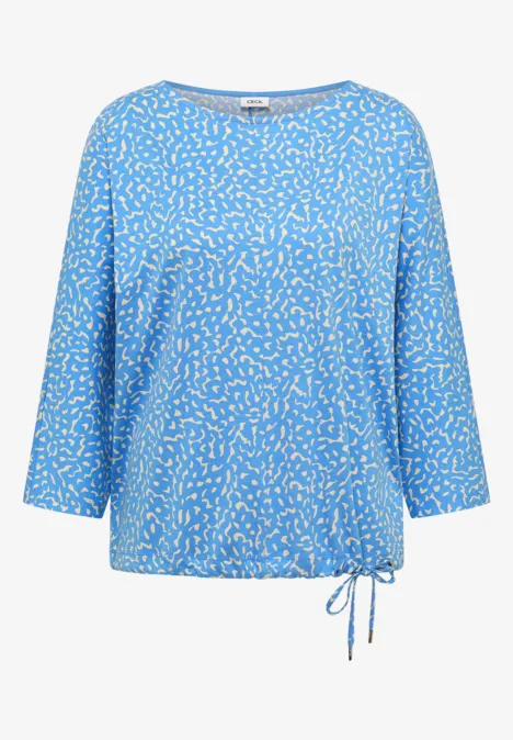 Shirt mit Minimal Print fountain blue Shirt mit Minimal Print fountain blue