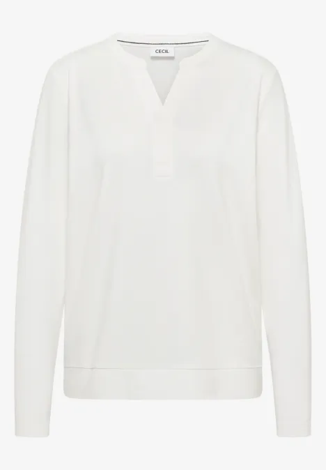 Bluzka o wyglądzie tuniki vanilla white