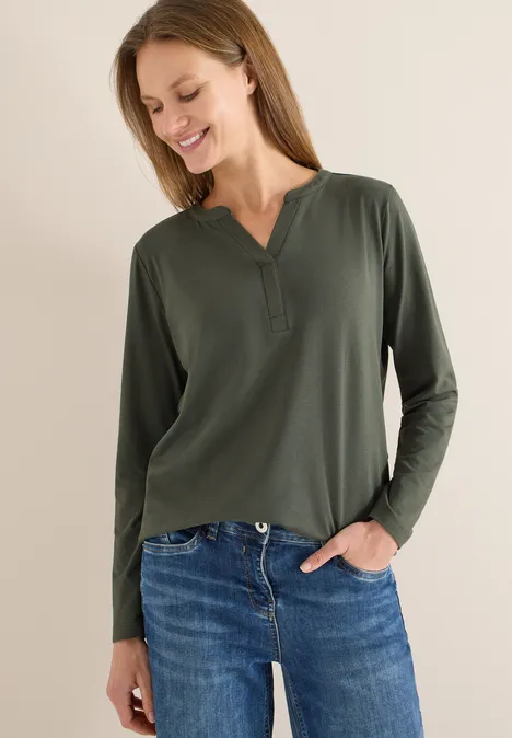 Shirt im Tunika-Look khaki
