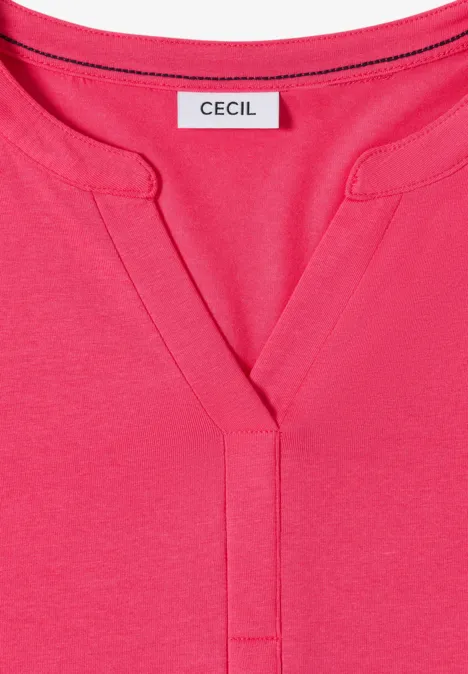 Shirt im Tunika-Look geranium red