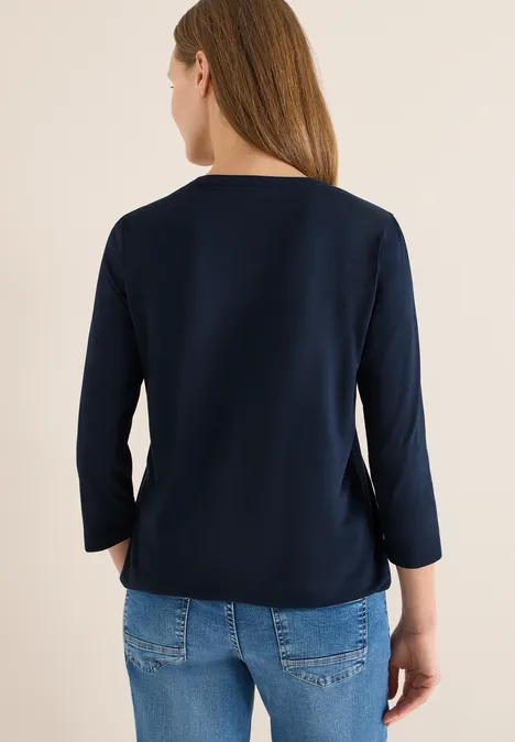 Shirt im Tunika-Look universal blue