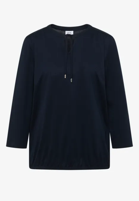 Shirt im Tunika-Look universal blue