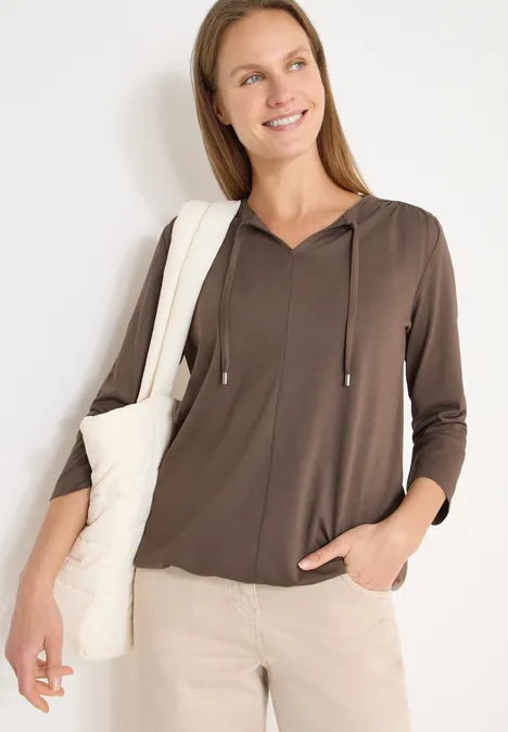 Shirt im Tunika-Look urban taupe