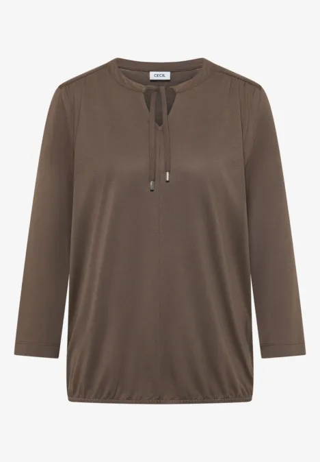 Shirt im Tunika-Look urban taupe