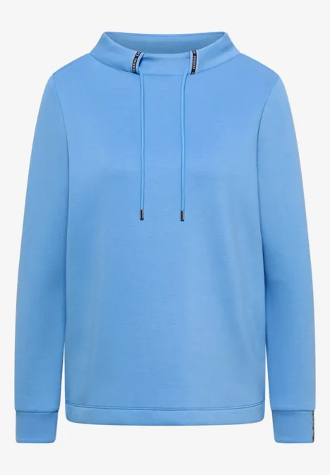 Shirt mit Tape-Detail fountain blue