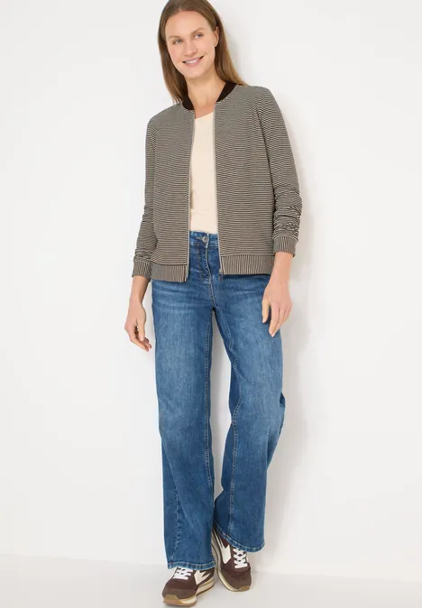 Gestreifte Jacke urban taupe Gestreifte Jacke urban taupe