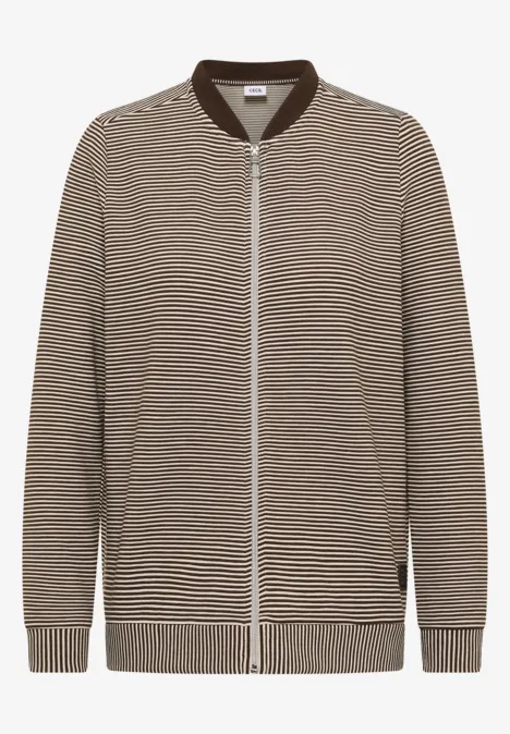 Gestreifte Jacke urban taupe Gestreifte Jacke urban taupe